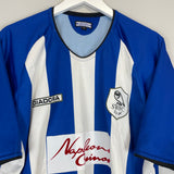 2003/05 SHEFFIELD WEDNESDAY SIBON #9 HOME SHIRT (XL) DIADORA