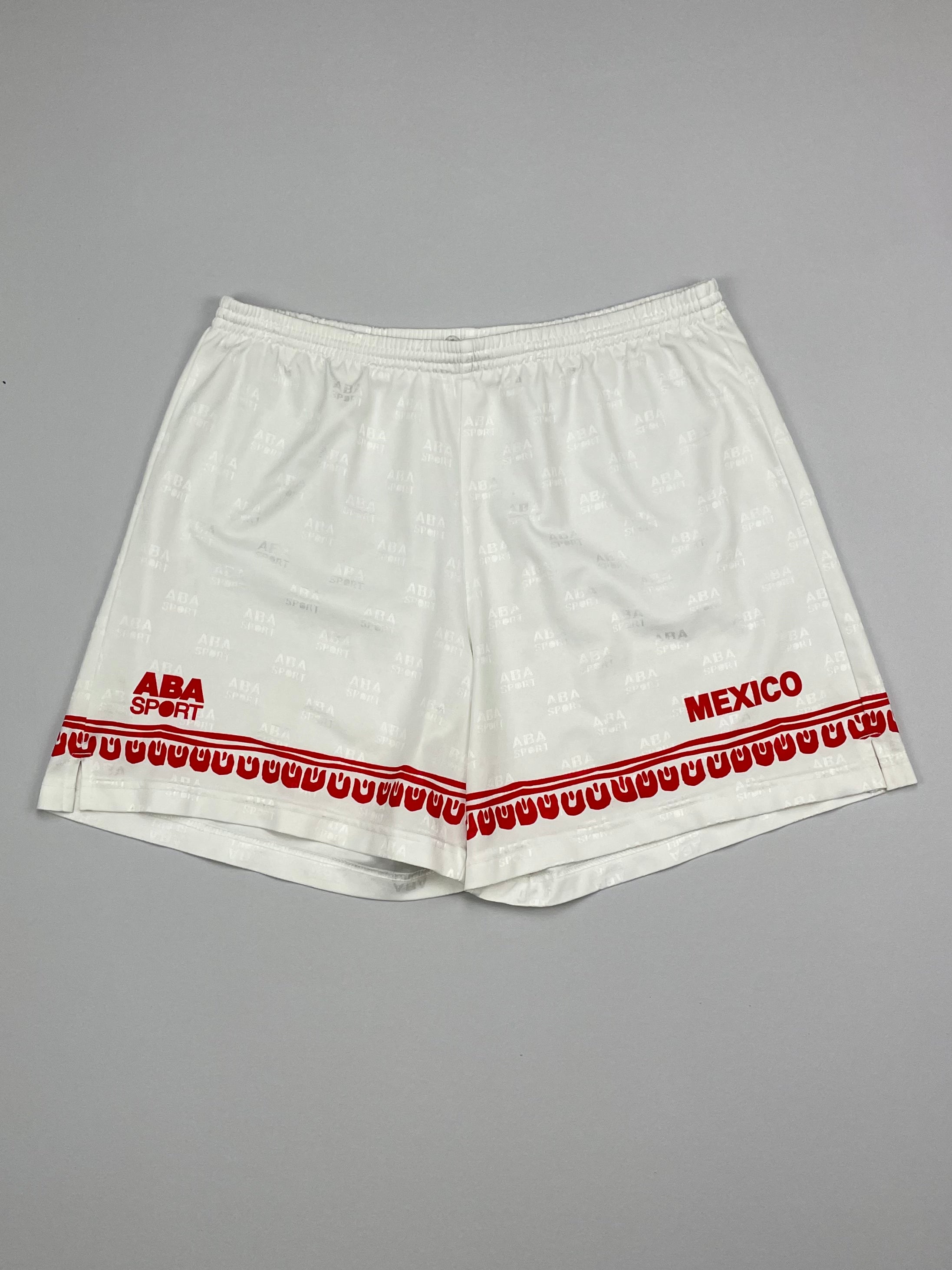 Shop 1997/98 MEXICO SHORTS (L) ABA SPORT, classic football shirts, vintage football shirts & retro soccer jerseys at Cult Kits