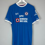 2016/17 CRUZ AZUL HOME SHIRT (M) UNDER ARMOUR