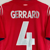Shop 2004/06 ENGLAND GERRARD #4 AWAY SHIRT (L) UMBRO, classic football shirts, vintage football shirts & retro soccer jerseys at Cult Kits