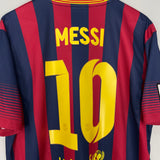 Shop 2013/14 BARCELONA MESSI #10 HOME SHIRT (XL) NIKE, classic football shirts, vintage football shirts & retro soccer jerseys at Cult Kits