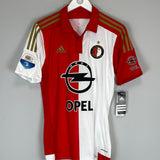 2015/16 FEYENOORD SCHUURMAN #30 *MATCH ISSUED + SIGNED* BNWT HOME SHIRT (S) ADIDAS