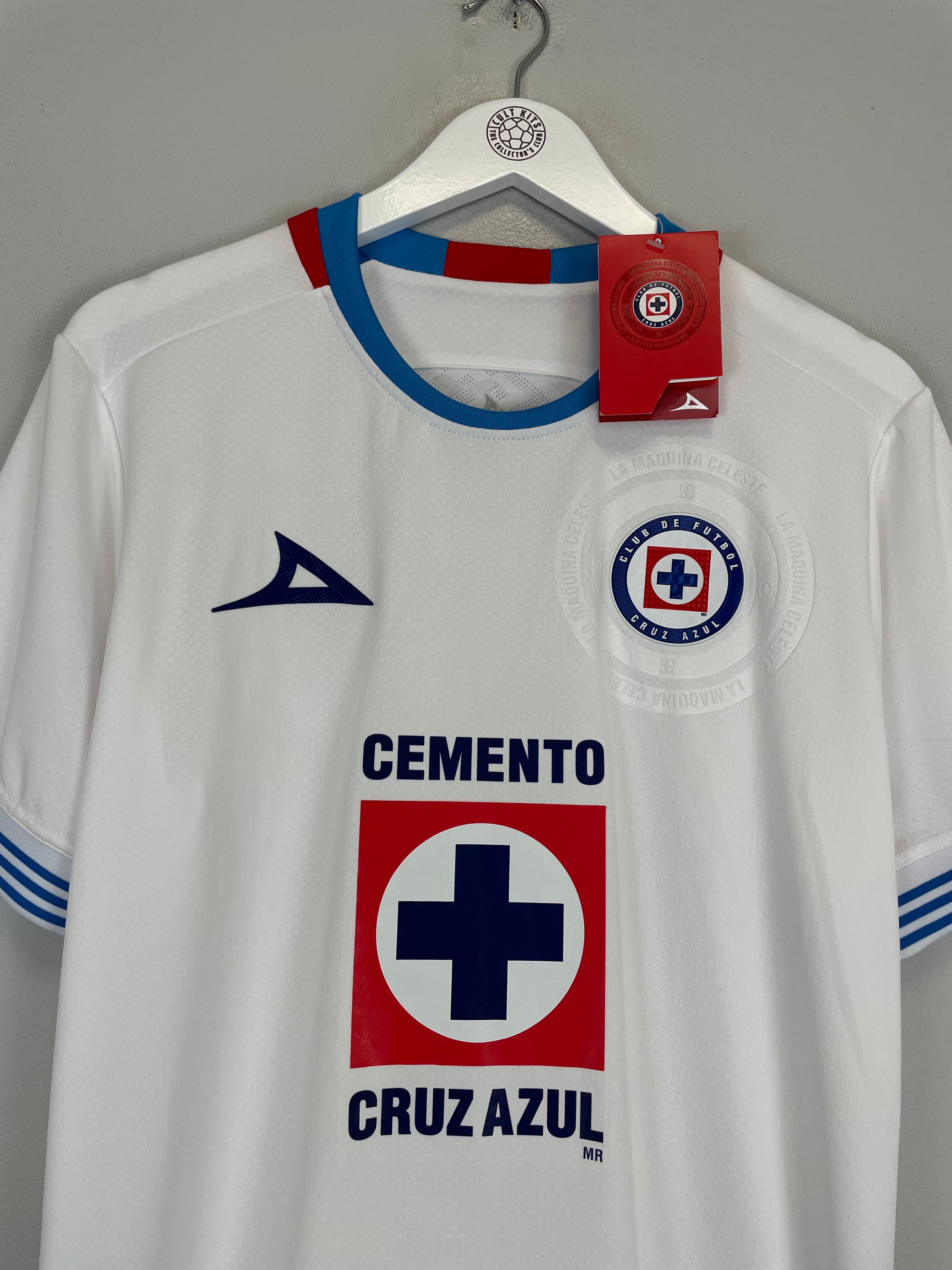 Shop 2024/25 CRUZ AZUL *BNWT* AWAY SHIRT (M) PIRMA, classic football shirts, vintage football shirts & retro soccer jerseys at Cult Kits