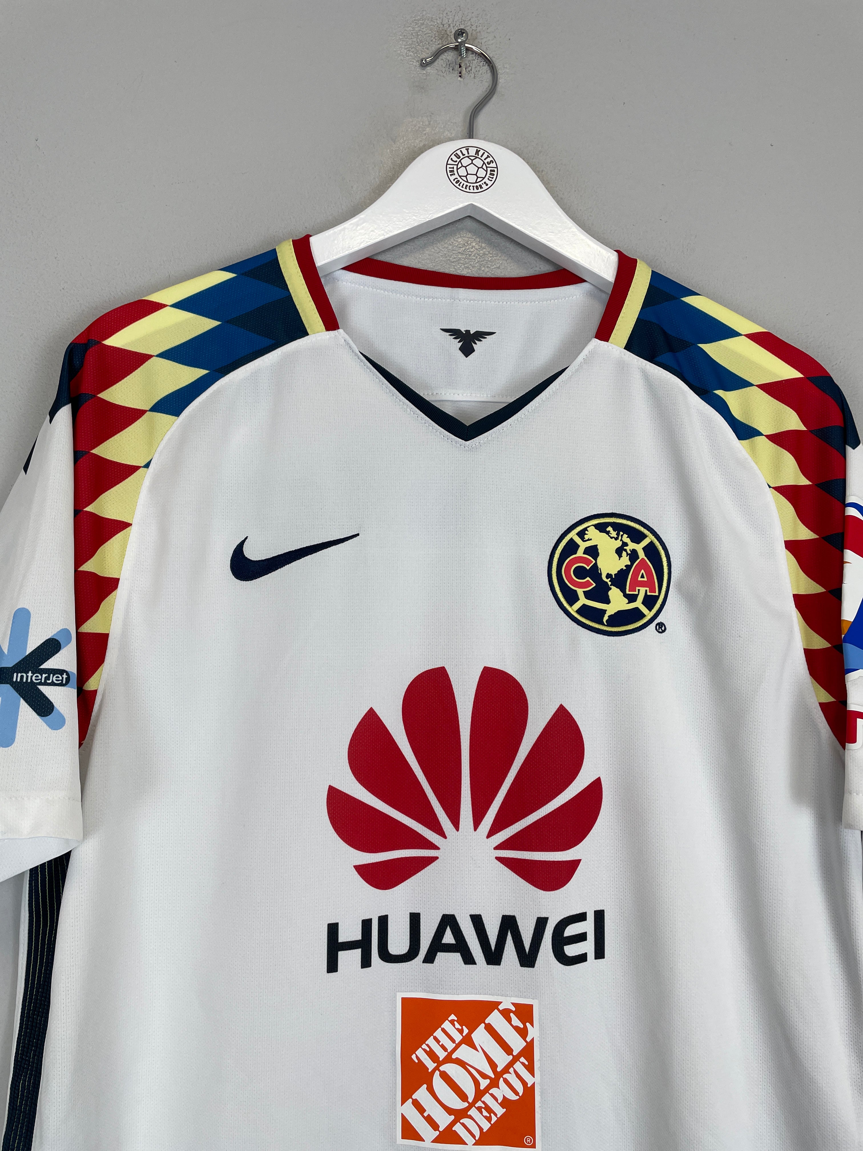Shop 2017/18 CLUB AMERICA HOME SHIRT (L) NIKE, classic football shirts, vintage football shirts & retro soccer jerseys at Cult Kits