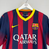 Shop 2013/14 BARCELONA NEYMAR JR #11 HOME SHIRT (M) NIKE, classic football shirts, vintage football shirts & retro soccer jerseys at Cult Kits