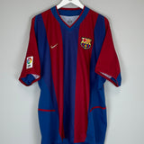 2002/03 BARCELONA LUIS ENRIQUE #21 HOME SHIRT (XL) NIKE
