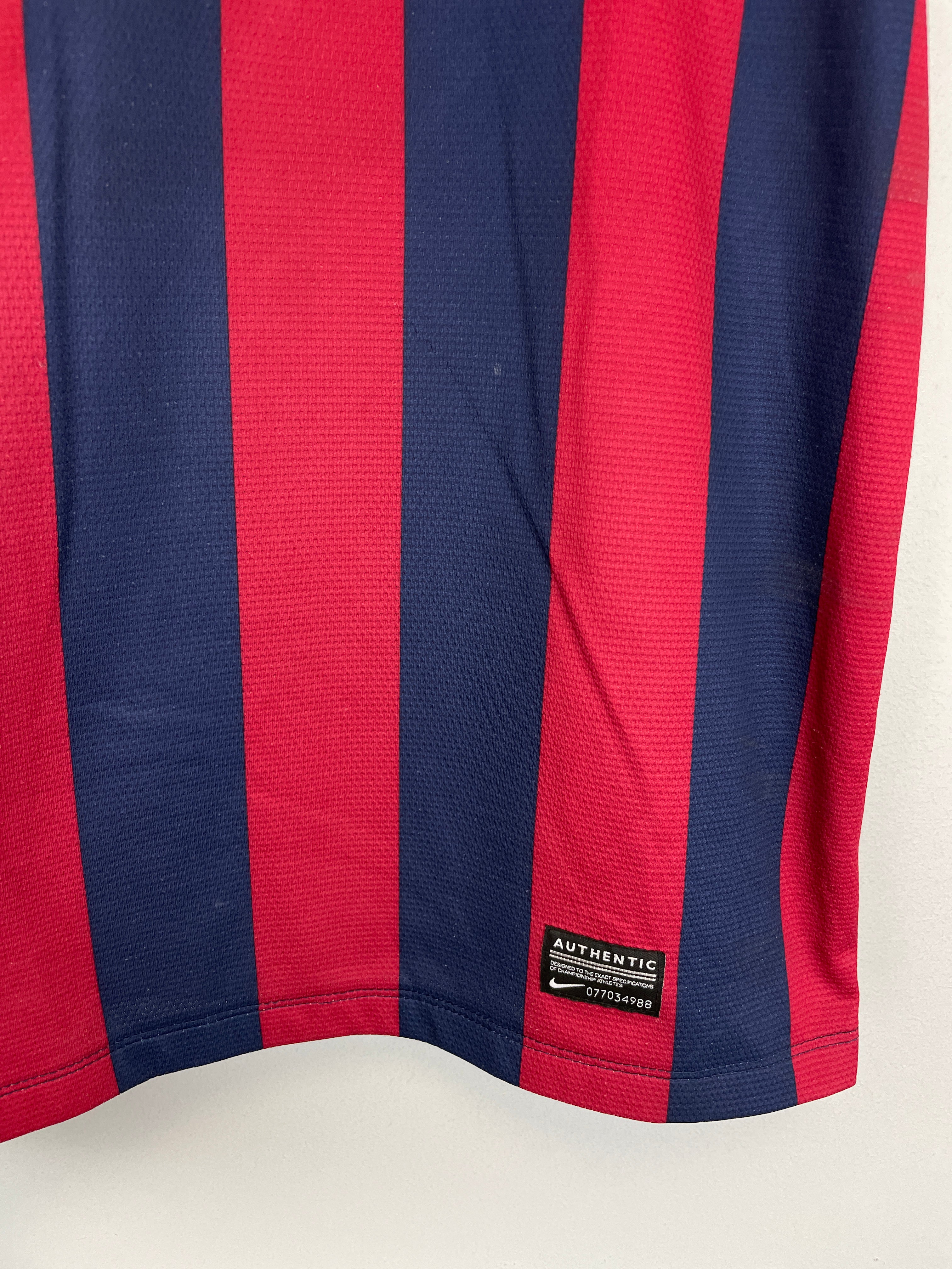 Shop 2013/14 BARCELONA NEYMAR JR #11 HOME SHIRT (M) NIKE, classic football shirts, vintage football shirts & retro soccer jerseys at Cult Kits