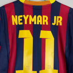 Shop 2013/14 BARCELONA NEYMAR JR #11 HOME SHIRT (M) NIKE, classic football shirts, vintage football shirts & retro soccer jerseys at Cult Kits