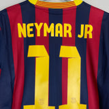 Shop 2013/14 BARCELONA NEYMAR JR #11 HOME SHIRT (M) NIKE, classic football shirts, vintage football shirts & retro soccer jerseys at Cult Kits