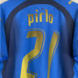 Shop 2006/07 ITALY PIRLO #21 HOME SHIRT (L) PUMA, classic football shirts, vintage football shirts & retro soccer jerseys at Cult Kits
