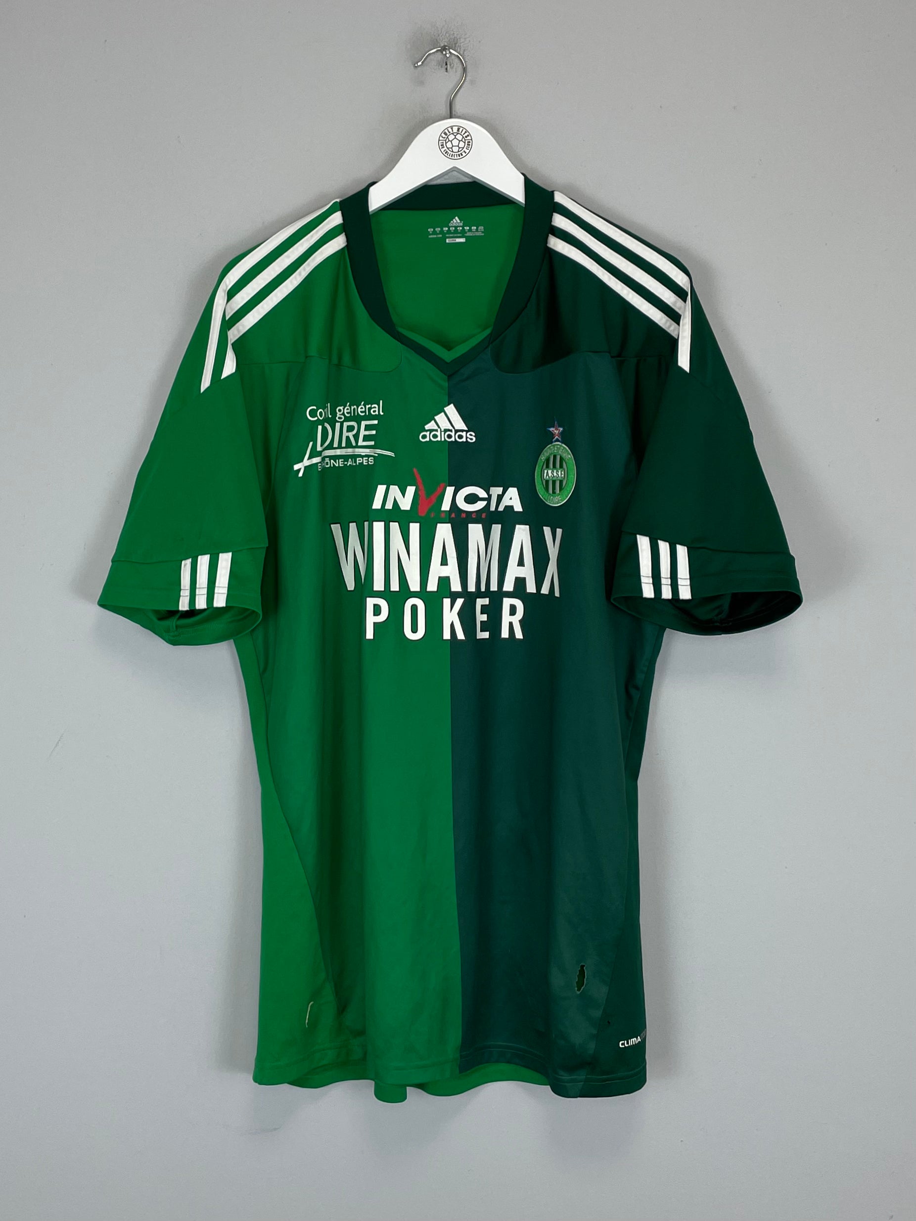 Shop 2010/11 ST ETIENNE HOME SHIRT (XL) ADIDAS, classic football shirts, vintage football shirts & retro soccer jerseys at Cult Kits