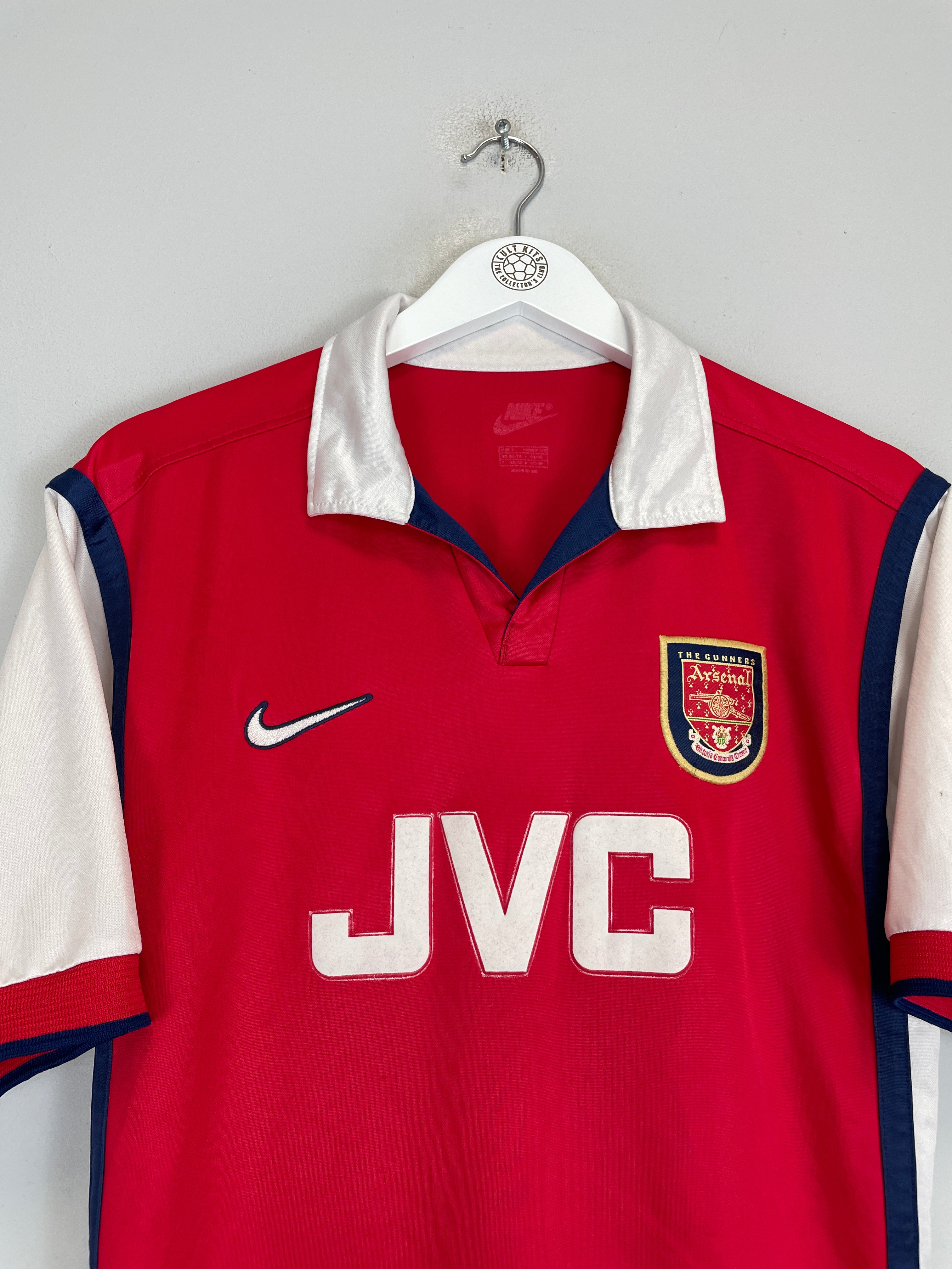 Shop 1998/99 ARSENAL HOME SHIRT (S) NIKE, classic football shirts, vintage football shirts & retro soccer jerseys at Cult Kits
