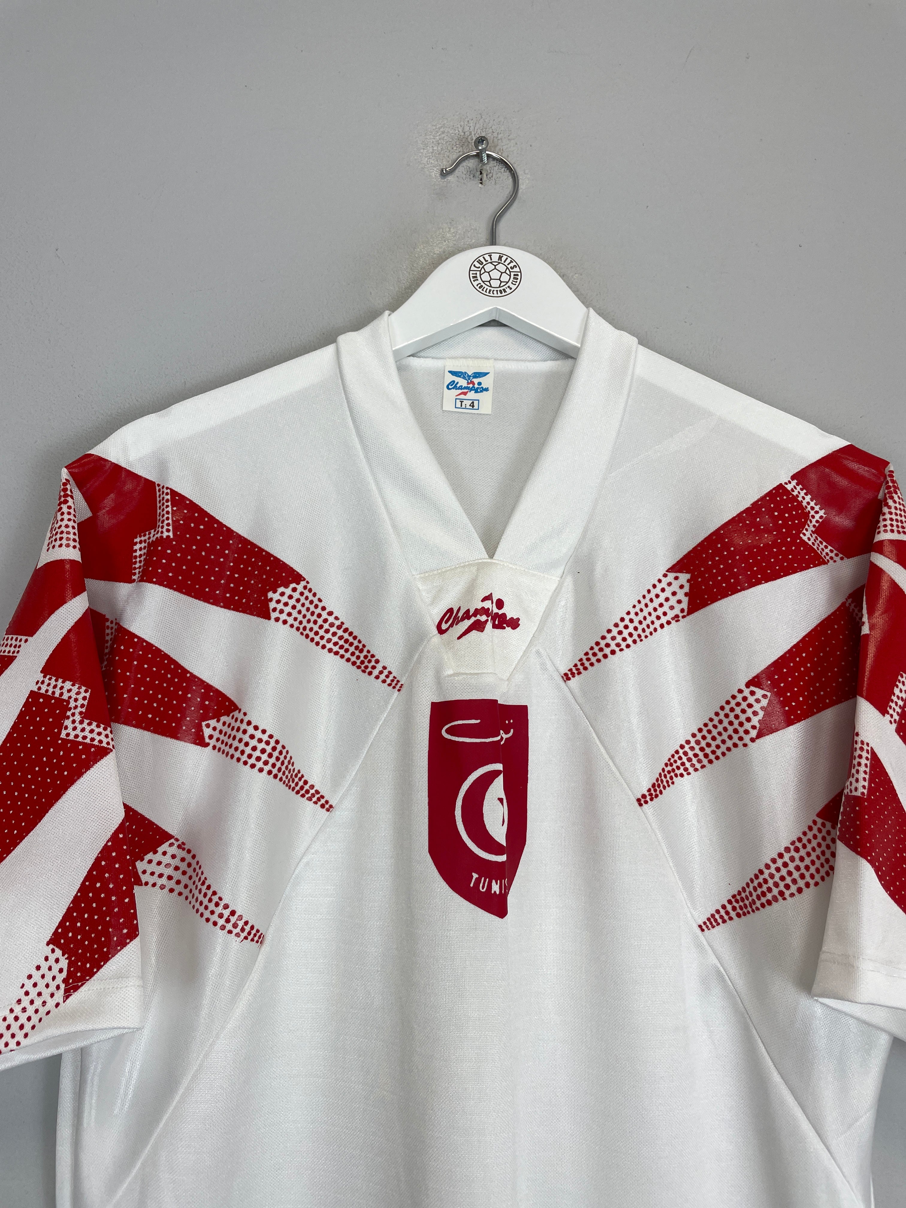 Shop 1994 TUNISIA 'ROTHMANS CUP' AWAY SHIRT (L) CHAMPION, classic football shirts, vintage football shirts & retro soccer jerseys at Cult Kits
