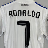 2010/11 REAL MADRID RONALDO #7 HOME SHIRT (M) ADIDAS