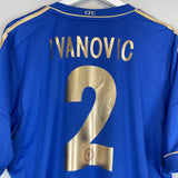 2012/13 CHELSEA IVANOVIC #2 E/L HOME SHIRT (XL) ADIDAS