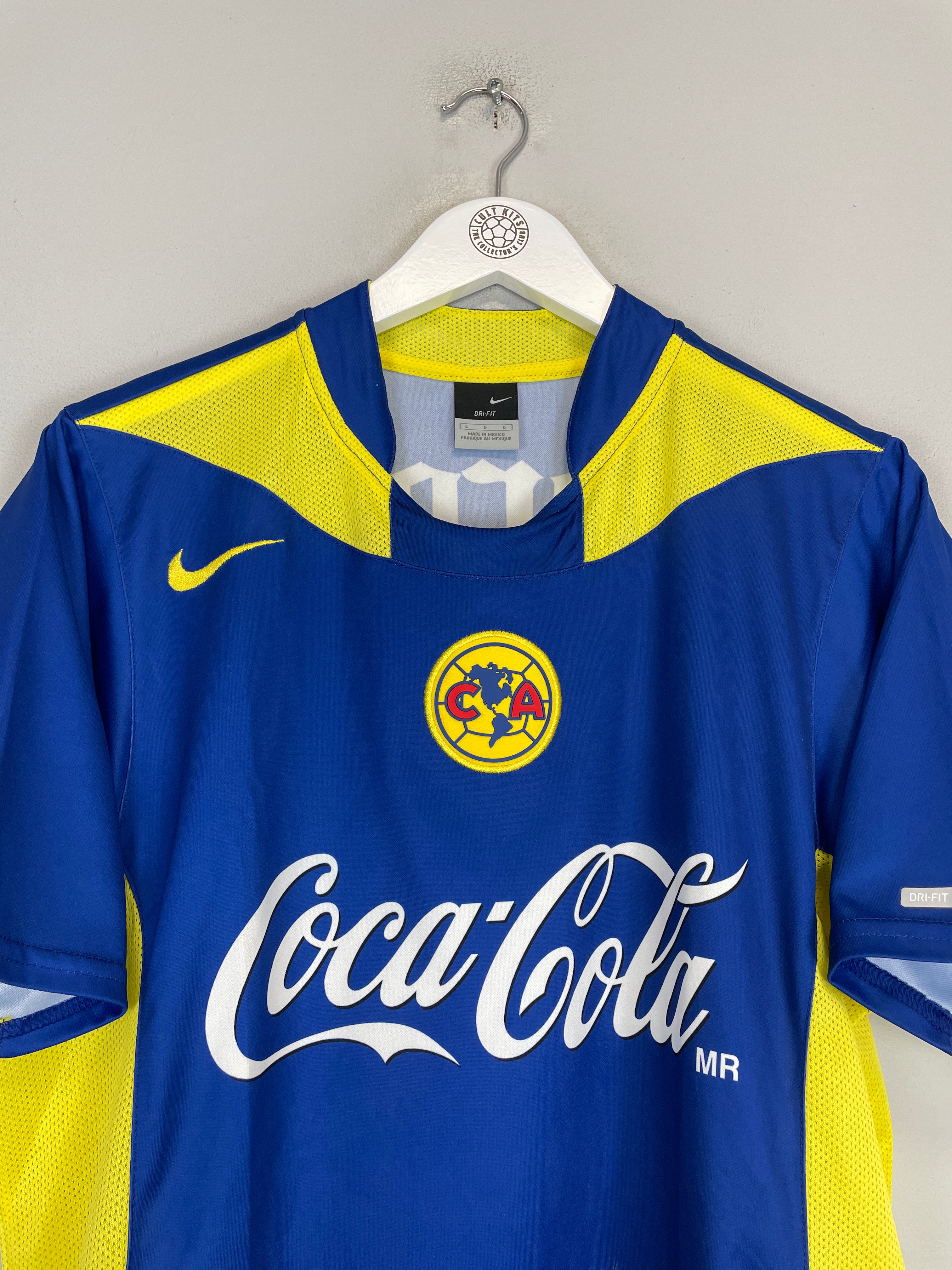 Shop 2005/06 CLUB AMERICA AWAY SHIRT (L) NIKE, classic football shirts, vintage football shirts & retro soccer jerseys at Cult Kits