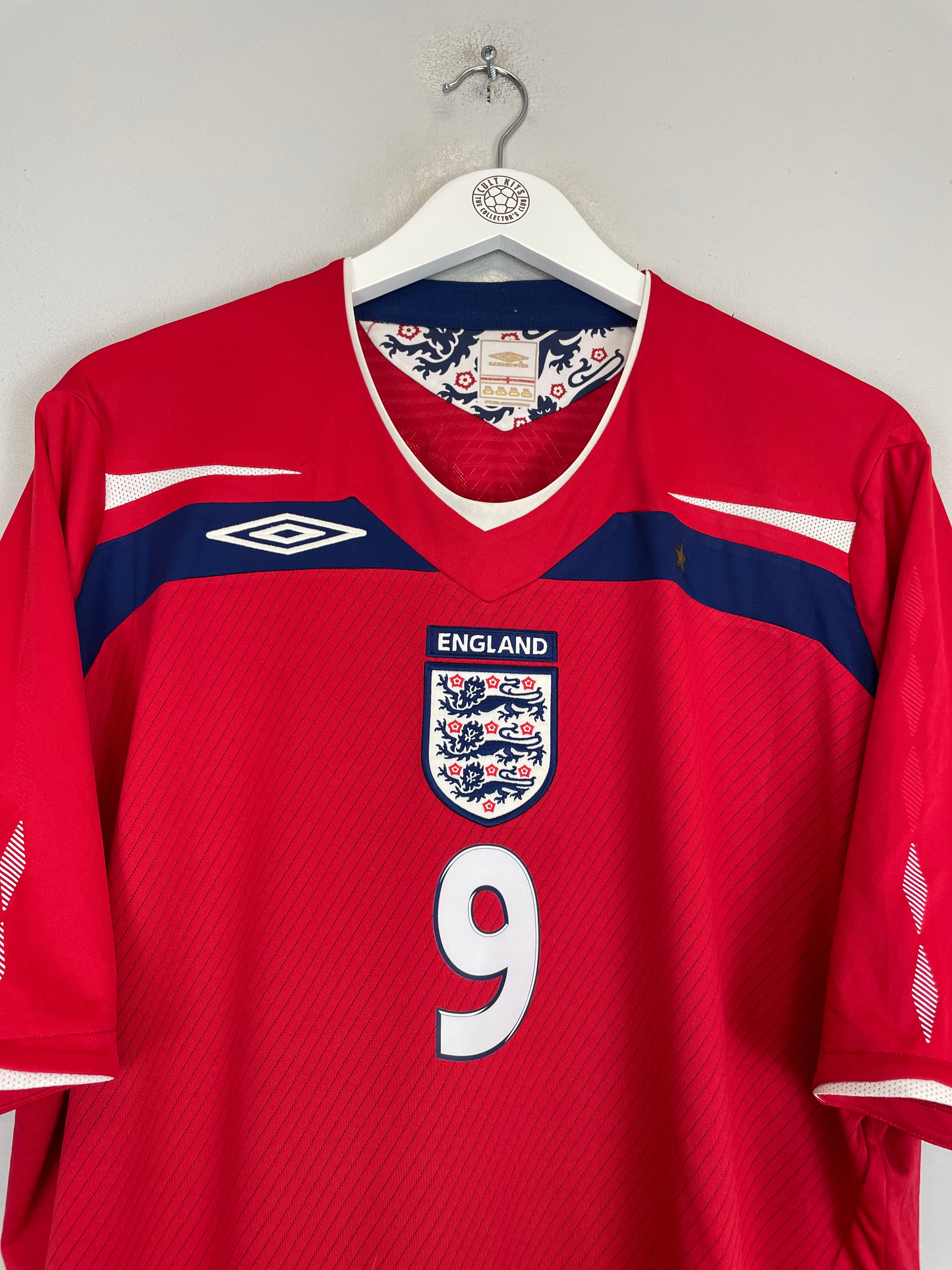 Shop 2008/10 ENGLAND ROONEY #9 AWAY SHIRT (XXL) UMBRO, classic football shirts, vintage football shirts & retro soccer jerseys at Cult Kits