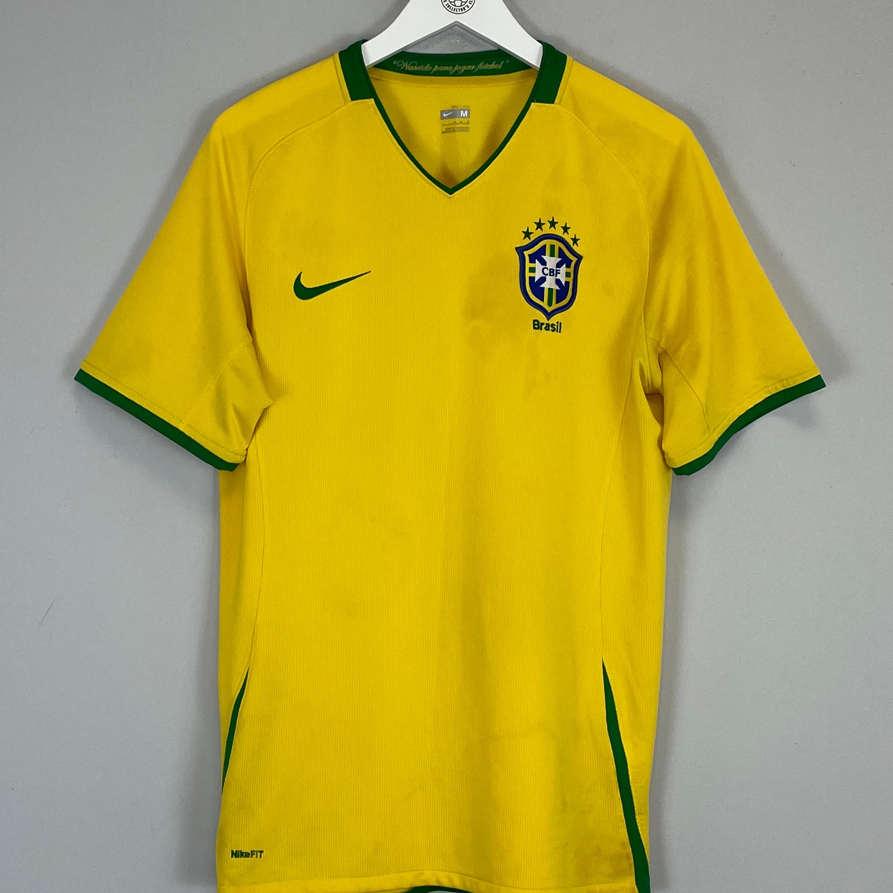 Shop 2008/10 BRAZIL HOME SHIRT (M) NIKE, classic football shirts, vintage football shirts & retro soccer jerseys at Cult Kits