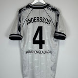 1997/98 MONCHENGLADBACH ANDERSSON #4 HOME SHIRT (L) REEBOK