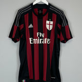 Shop 2015/16 AC MILAN HOME SHIRT (L) ADIDAS, classic football shirts, vintage football shirts & retro soccer jerseys at Cult Kits
