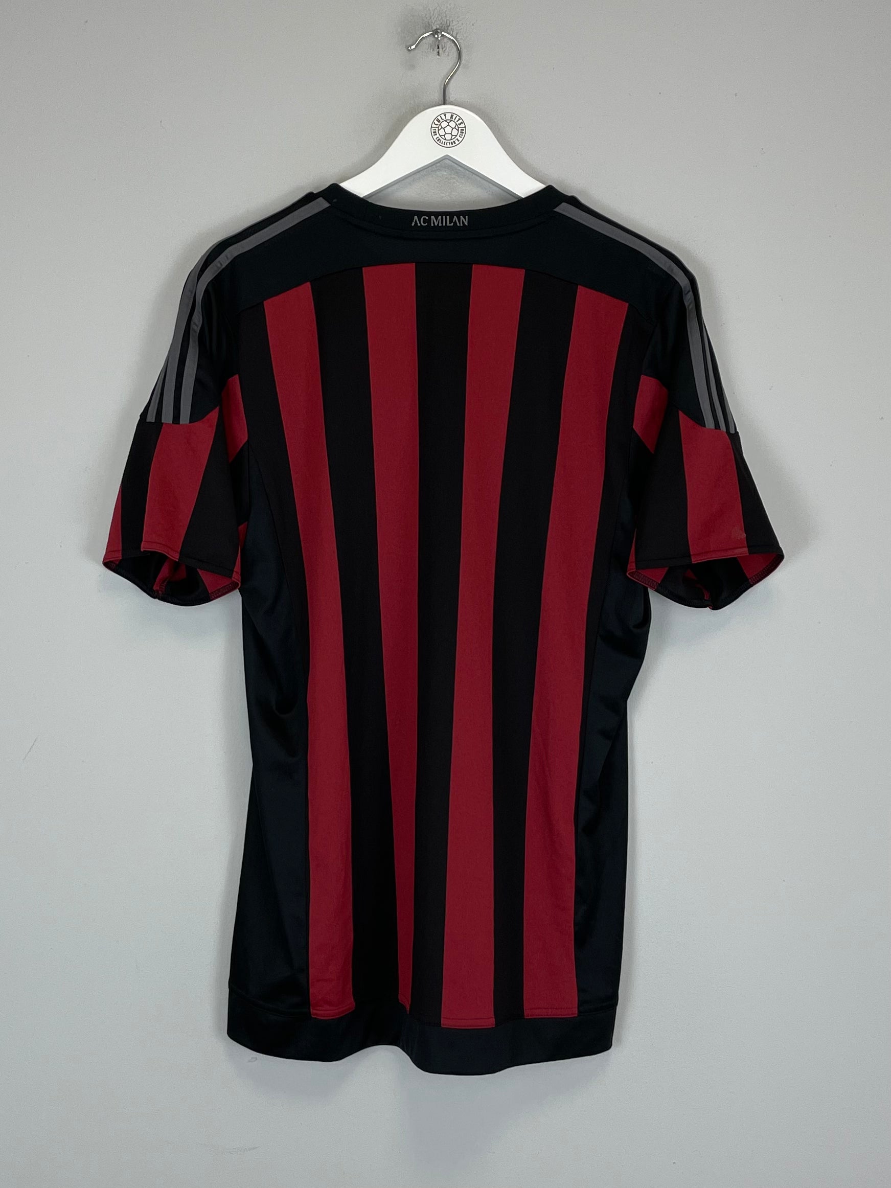 Shop 2015/16 AC MILAN HOME SHIRT (L) ADIDAS, classic football shirts, vintage football shirts & retro soccer jerseys at Cult Kits