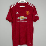 2020/21 MANCHESTER UNITED B.FERNANDES #18 HOME SHIRT (XL) ADIDAS
