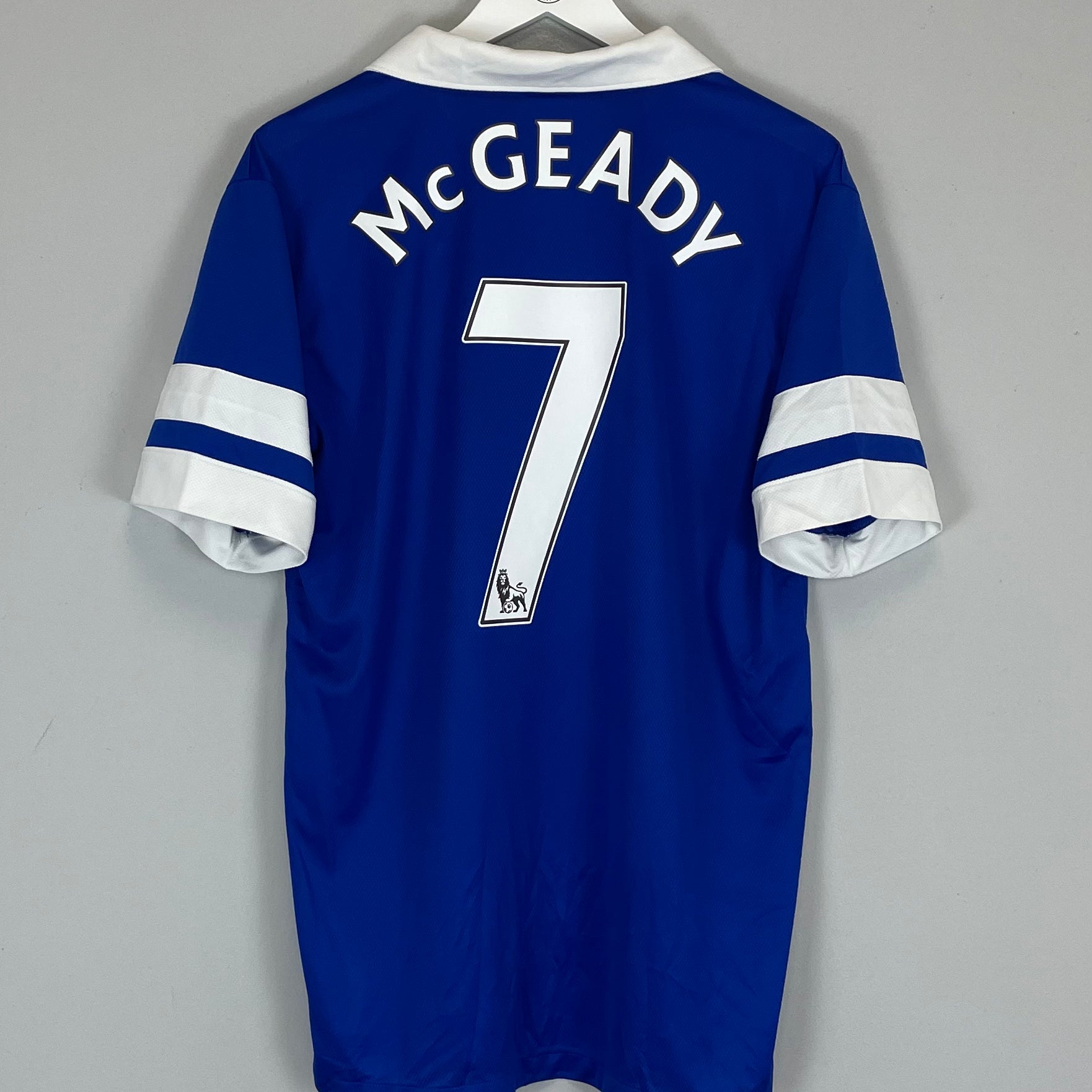 Shop 2013/14 EVERTON MCGEADY #7 HOME SHIRT (L) NIKE, classic football shirts, vintage football shirts & retro soccer jerseys at Cult Kits