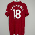 2020/21 MANCHESTER UNITED B.FERNANDES #18 HOME SHIRT (XL) ADIDAS
