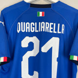 Shop 2018/19 ITALY QUAGLIARELLA #21 HOME SHIRT (L) PUMA, classic football shirts, vintage football shirts & retro soccer jerseys at Cult Kits