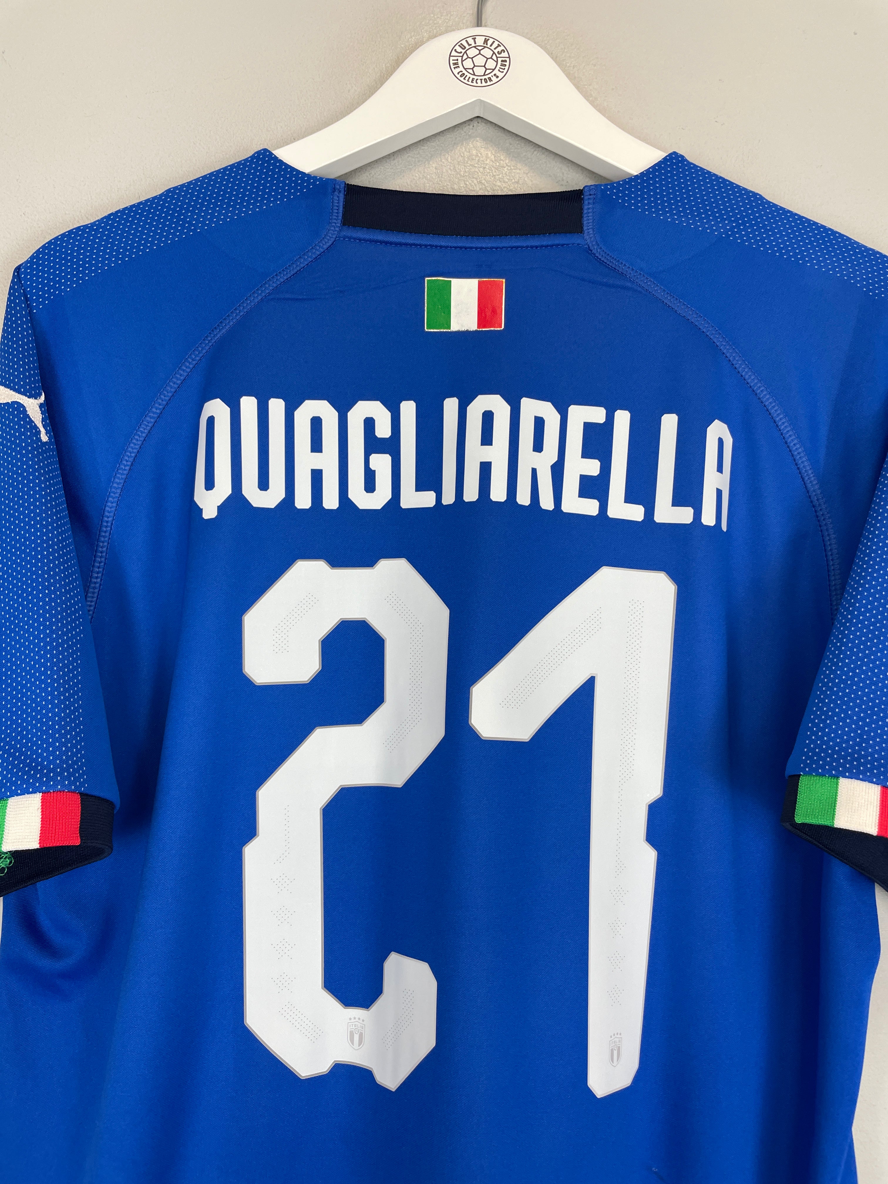 Shop 2018/19 ITALY QUAGLIARELLA #21 HOME SHIRT (L) PUMA, classic football shirts, vintage football shirts & retro soccer jerseys at Cult Kits
