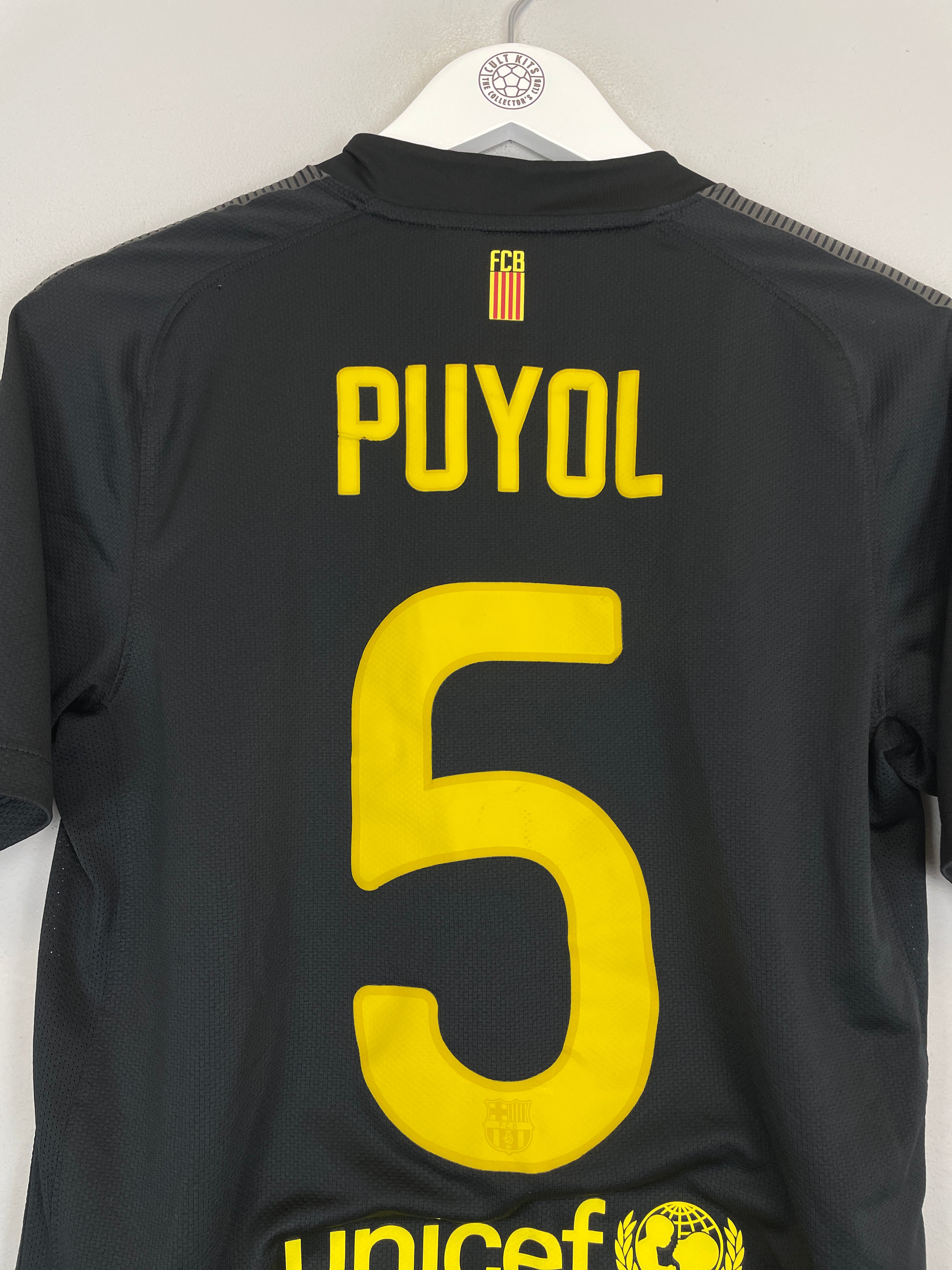 Shop 2011/12 BARCELONA PUYOL #5 AWAY SHIRT (S) NIKE, classic football shirts, vintage football shirts & retro soccer jerseys at Cult Kits