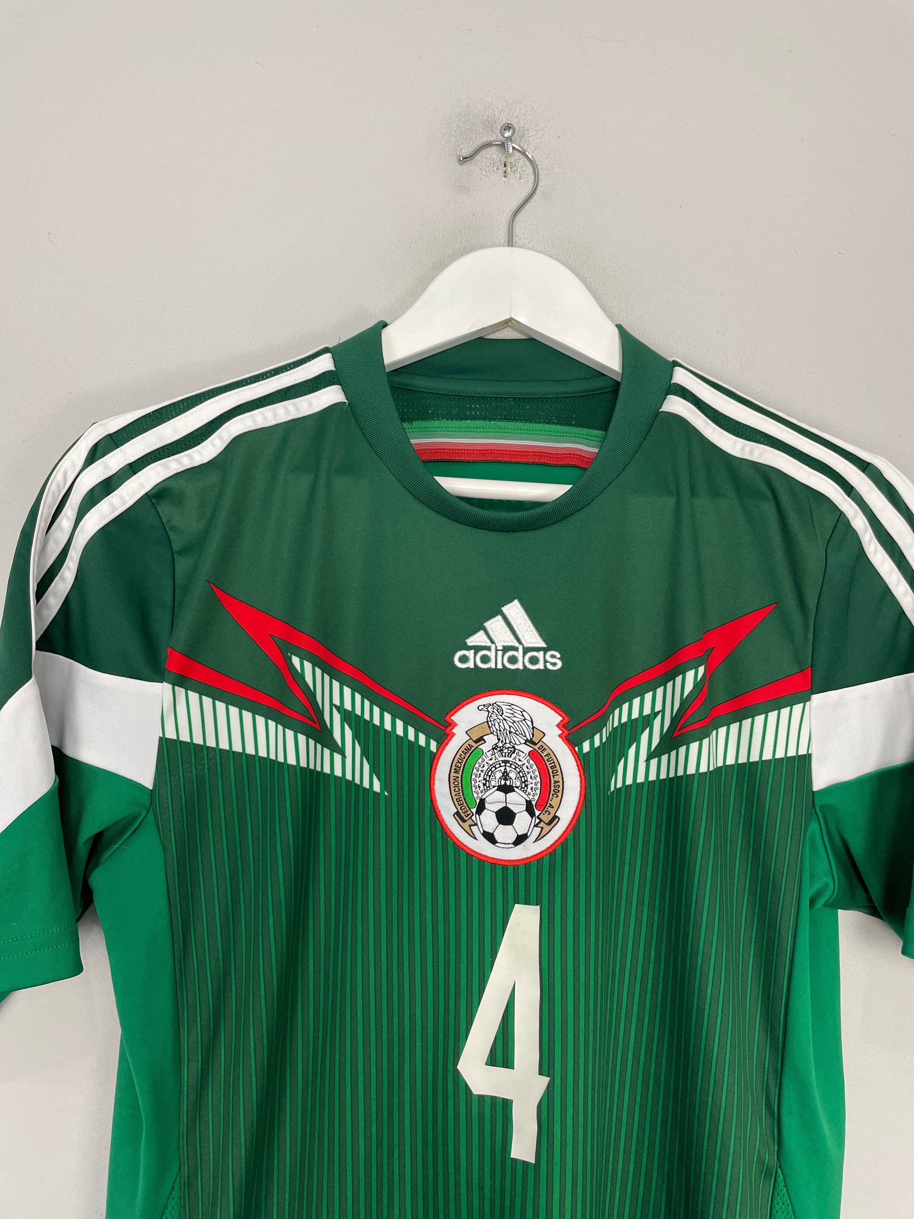 Shop 2013/15 MEXICO R.MARQUEZ #4 HOME SHIRT (S) ADIDAS, classic football shirts, vintage football shirts & retro soccer jerseys at Cult Kits