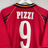 1998/99 SPAIN PIZZI #9 HOME SHIRT (L) ADIDAS