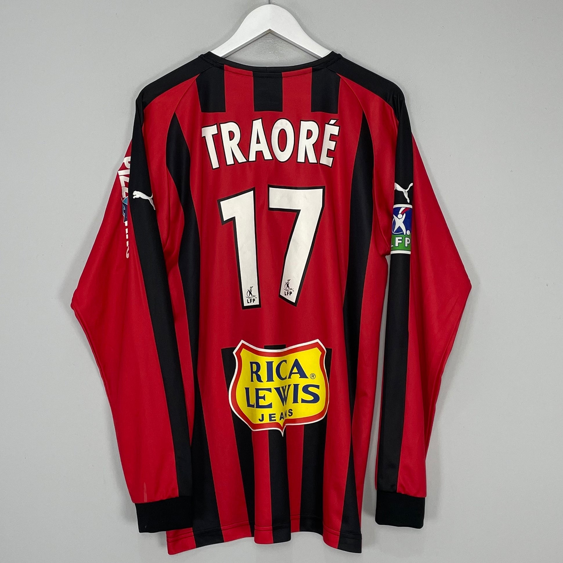 Shop 2004/05 NICE TRAORE #17 L/S *MATCH ISSUE* HOME SHIRT (XL) PUMA, classic football shirts, vintage football shirts & retro soccer jerseys at Cult Kits