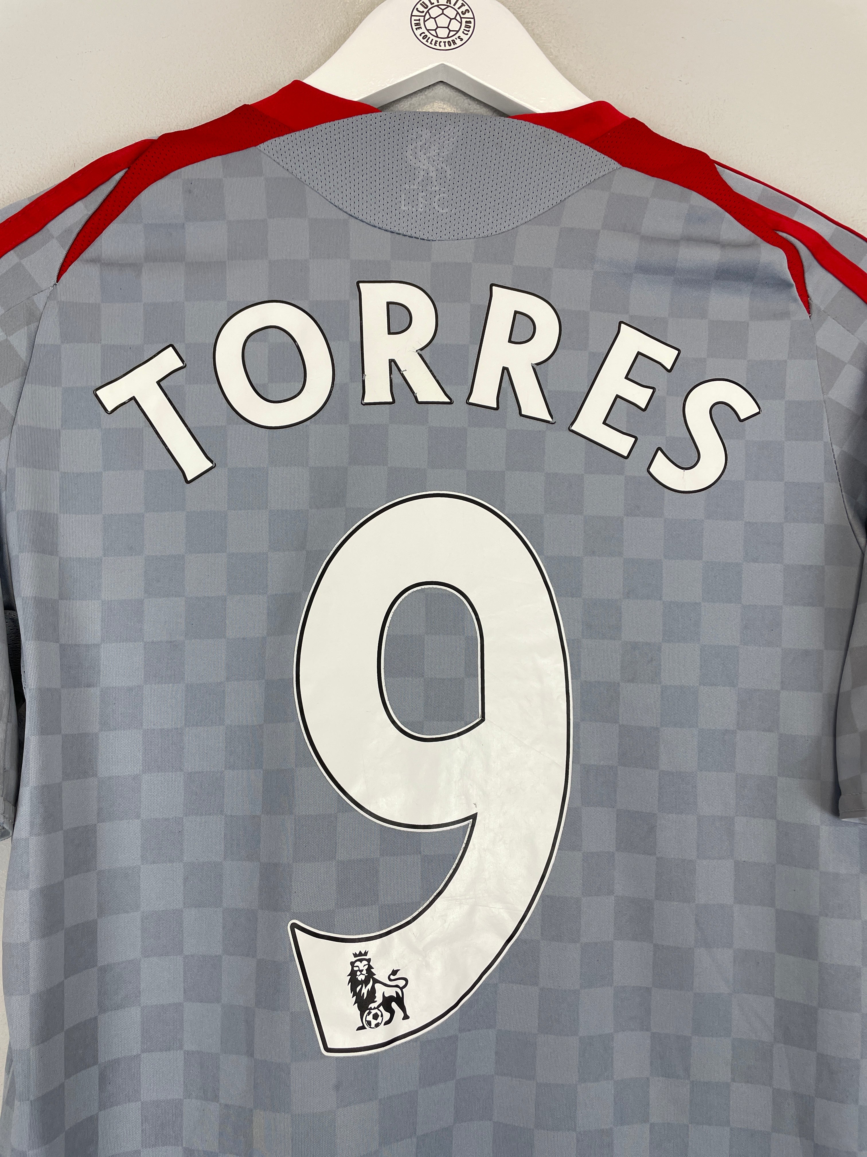 Shop 2008/09 LIVERPOOL TORRES #9 AWAY SHIRT (S) ADIDAS, classic football shirts, vintage football shirts & retro soccer jerseys at Cult Kits