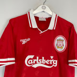 Shop 1996/98 LIVERPOOL OWEN #18 HOME SHIRT (L) REEBOK, classic football shirts, vintage football shirts & retro soccer jerseys at Cult Kits
