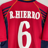 1998/99 SPAIN R.HIERRO #6 HOME SHIRT (L) ADIDAS