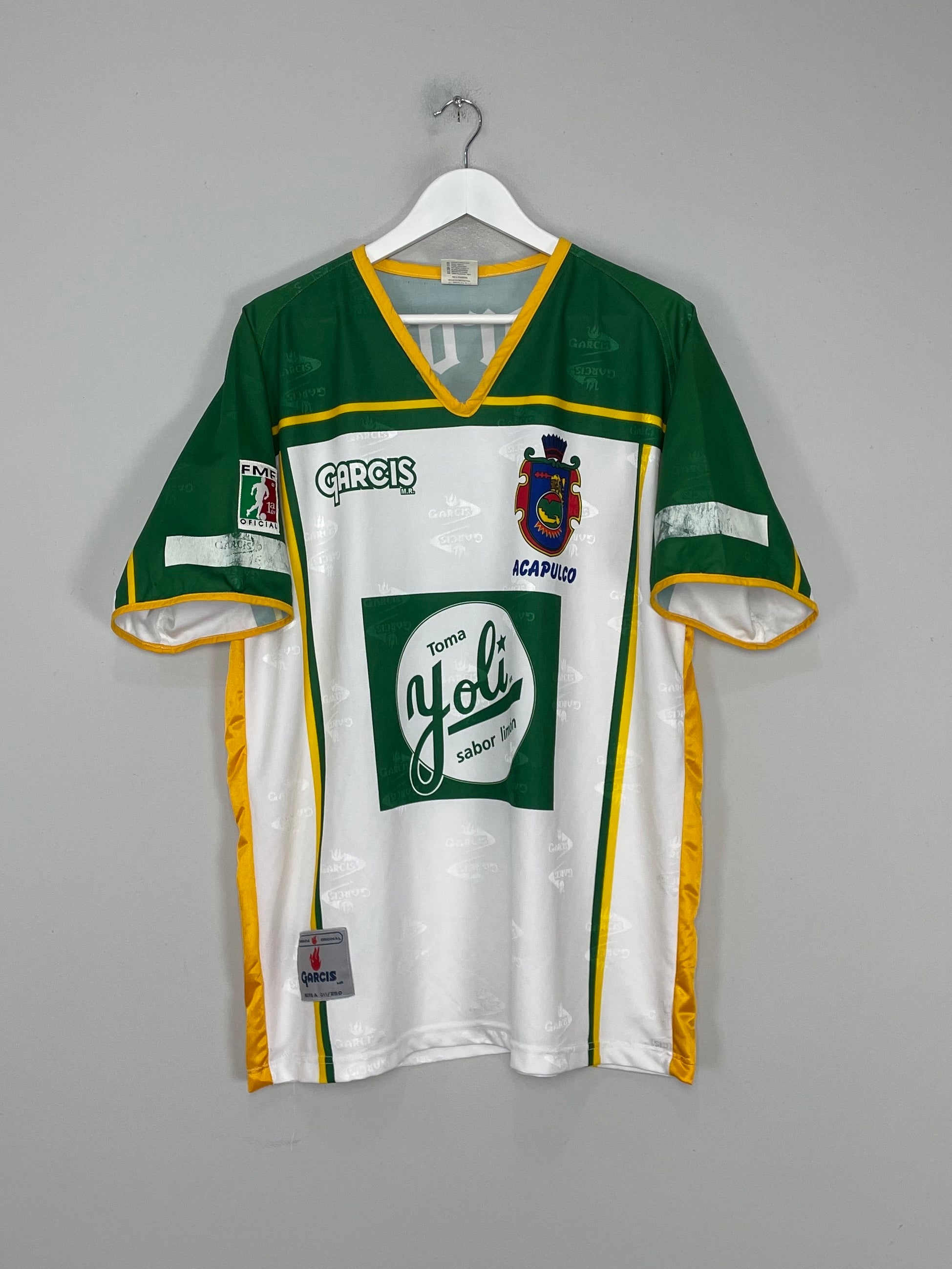 Shop 2001/02 GUERREROS DE ACAPULCO #76 HOME SHIRT (XL) GARCIS, classic football shirts, vintage football shirts & retro soccer jerseys at Cult Kits