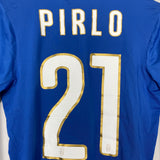 Shop 2014/15 ITALY PIRLO #21 L/S HOME SHIRT (S) PUMA, classic football shirts, vintage football shirts & retro soccer jerseys at Cult Kits
