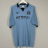 Shop 2012/13 MANCHESTER CITY HOME SHIRT (XXL) UMBRO, classic football shirts, vintage football shirts & retro soccer jerseys at Cult Kits