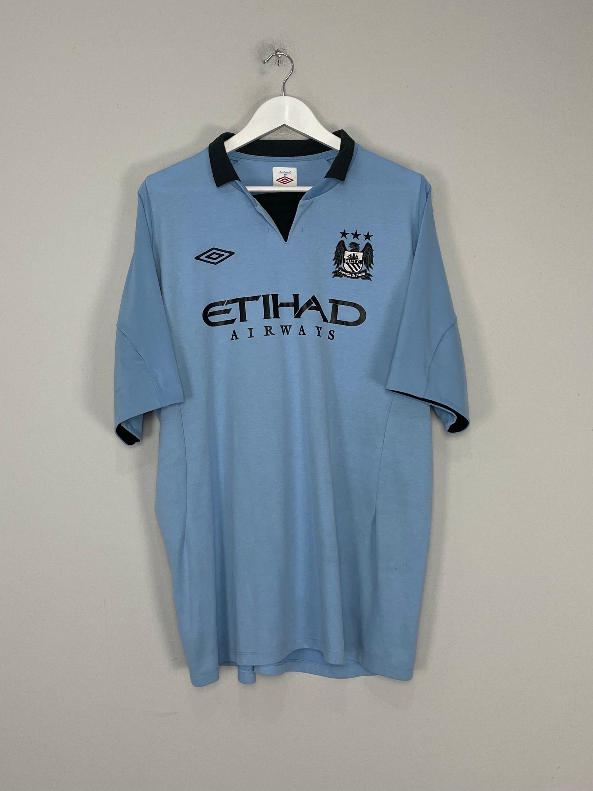 Shop 2012/13 MANCHESTER CITY HOME SHIRT (XXL) UMBRO, classic football shirts, vintage football shirts & retro soccer jerseys at Cult Kits
