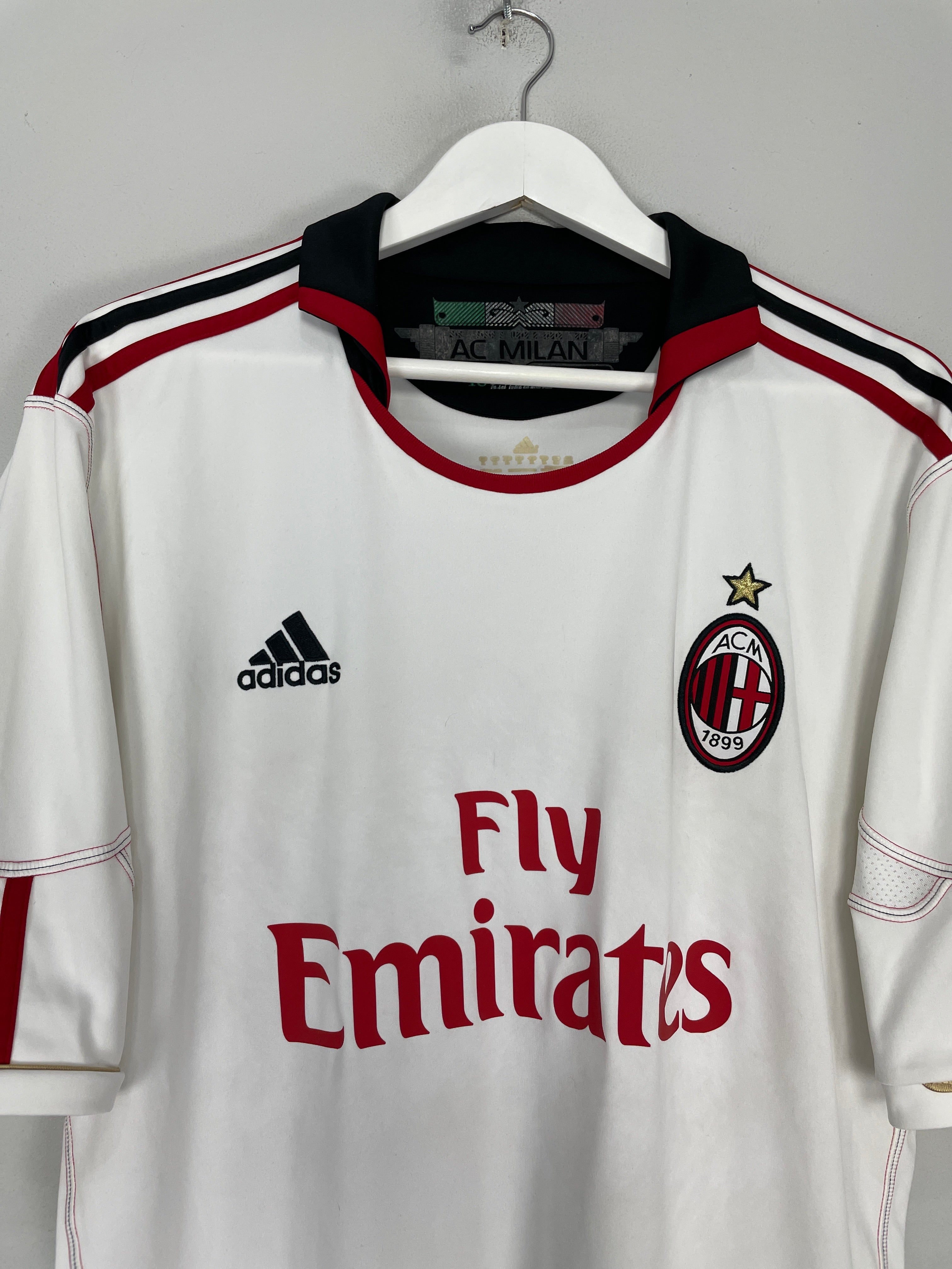 Shop 2010/11 AC MILAN RONALDINHO #80 AWAY SHIRT (XL) ADIDAS, classic football shirts, vintage football shirts & retro soccer jerseys at Cult Kits