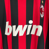 Shop 2009/10 AC MILAN RONALDINHO #80 C/L L/S HOME SHIRT (L) ADIDAS, classic football shirts, vintage football shirts & retro soccer jerseys at Cult Kits