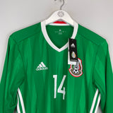 2016/17 MEXICO J.HERNANDEZ #14 *BNWT* L/S HOME SHIRT (M) ADIDAS