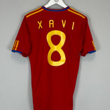 2009/10 SPAIN XAVI #8 HOME SHIRT (M) ADIDAS