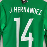 2016/17 MEXICO J.HERNANDEZ #14 *BNWT* L/S HOME SHIRT (M) ADIDAS