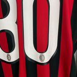 Shop 2009/10 AC MILAN RONALDINHO #80 C/L L/S HOME SHIRT (L) ADIDAS, classic football shirts, vintage football shirts & retro soccer jerseys at Cult Kits
