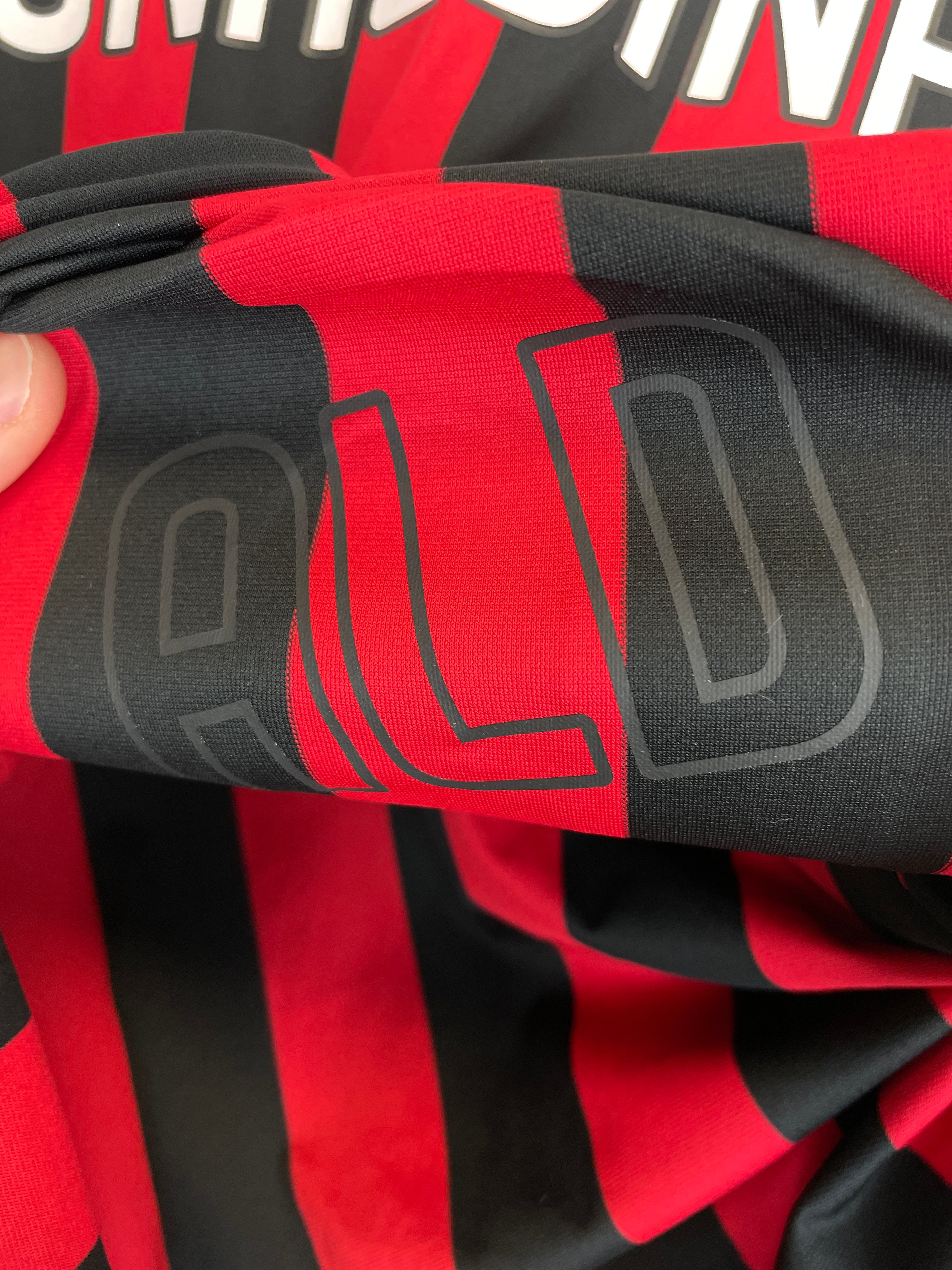 Shop 2009/10 AC MILAN RONALDINHO #80 C/L L/S HOME SHIRT (L) ADIDAS, classic football shirts, vintage football shirts & retro soccer jerseys at Cult Kits