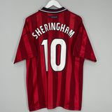 Shop 1998 ENGLAND SHERINGHAM #10 AWAY SHIRT (L) UMBRO, classic football shirts, vintage football shirts & retro soccer jerseys at Cult Kits