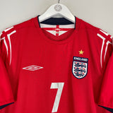 2004/06 ENGLAND BECKHAM #7 AWAY SHIRT (L) UMBRO